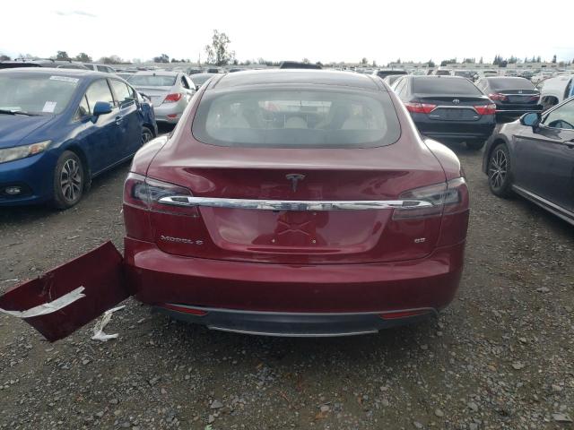 5YJSA1DN3CFS00961 - 2012 TESLA MODEL S Tünd qırmızı foto 6