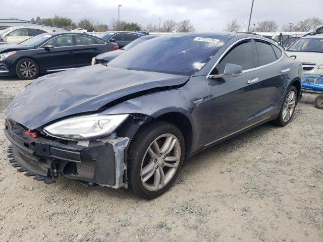 5YJSA1S11EFP40702 - 2014 TESLA MODEL S ნაცრისფერი ფოტო 1