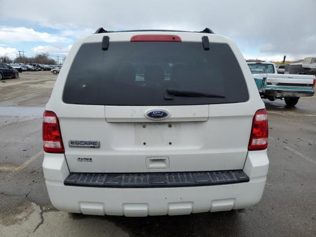 1FMCU0D71AKC23643 - 2010 FORD ESCAPE XLT WHITE photo 6