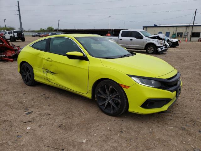 2HGFC4B88KH304205 - 2019 HONDA CIVIC SPORT 黄色 照片 4
