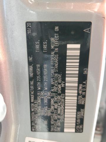 5TDGZRAH0MS038103 - 2021 TOYOTA HIGHLANDER XLE 银色 照片 14