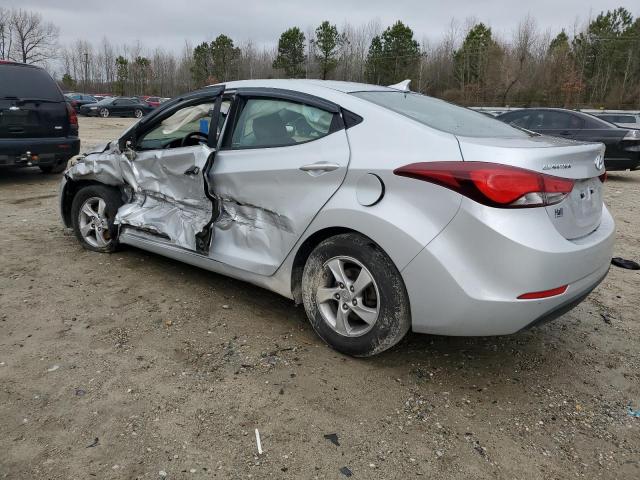 5NPDH4AE0EH479591 - 2014 HYUNDAI ELANTRA SE SILVER photo 2