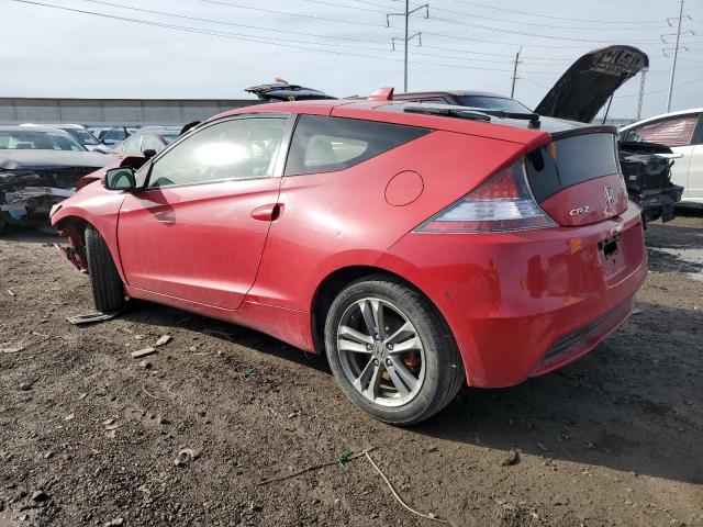 JHMZF1C63DS001843 - 2013 HONDA CR-Z EX RED photo 2