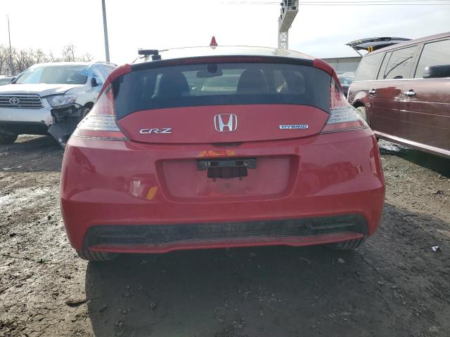 JHMZF1C63DS001843 - 2013 HONDA CR-Z EX RED photo 6