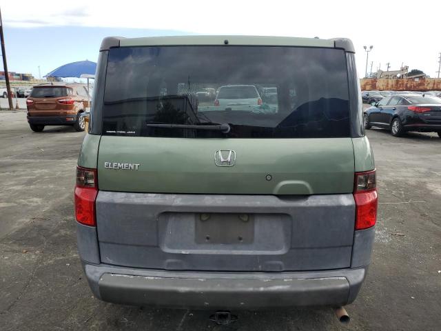 5J6YH28663L039432 - 2003 HONDA ELEMENT EX GREEN photo 6