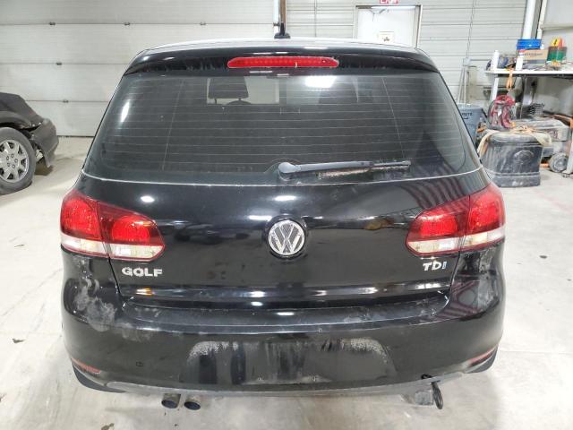 WVWBM7AJ1BW313250 - 2011 VOLKSWAGEN GOLF BLACK photo 6