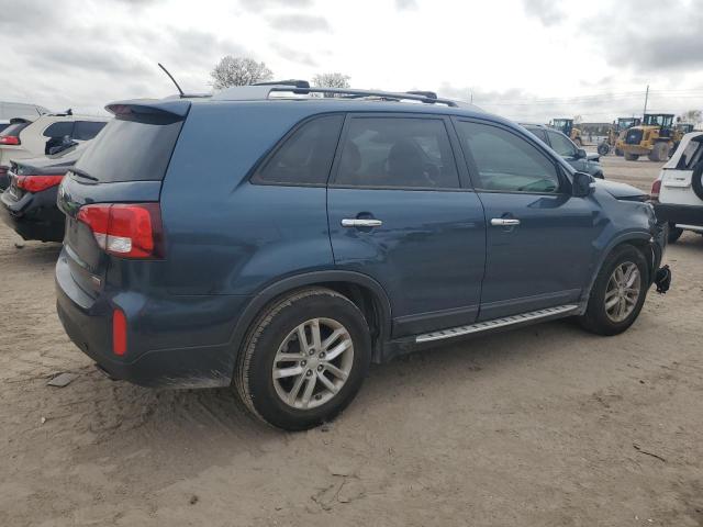 5XYKT3A66EG446210 - 2014 KIA SORENTO LX BLUE photo 3