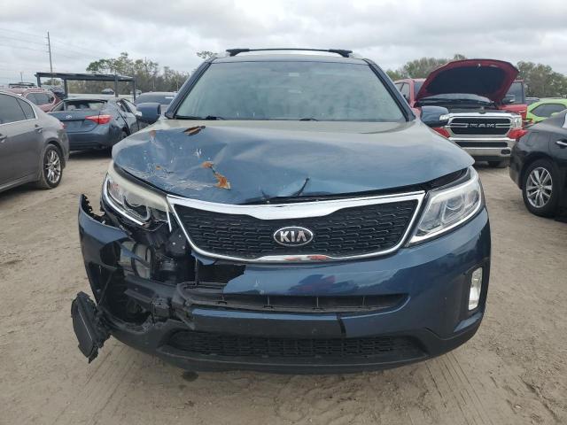 5XYKT3A66EG446210 - 2014 KIA SORENTO LX BLUE photo 5