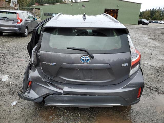 JTDKDTB31K1625591 - 2019 TOYOTA PRIUS C GRAY photo 6