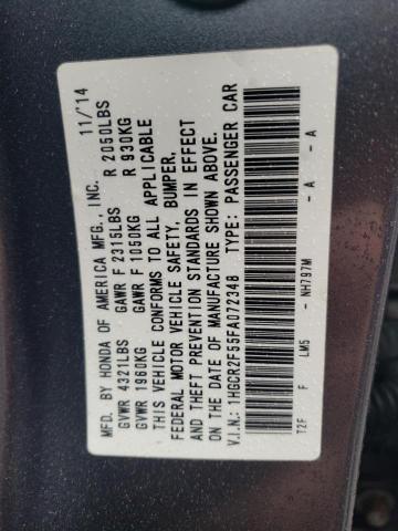 1HGCR2F55FA072348 - 2015 HONDA ACCORD SPORT SILVER photo 13