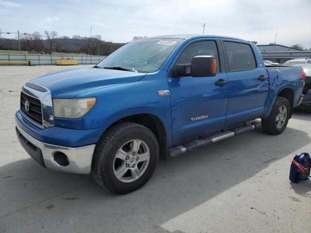 5TBDV54128S495404 - 2008 TOYOTA TUNDRA CREWMAX BLUE photo 1