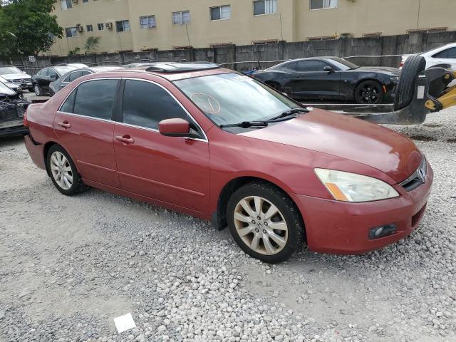 1HGCM66597A057732 - 2007 HONDA ACCORD EX RED photo 4