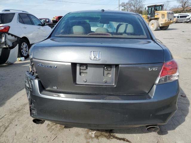 1HGCP36829A002252 - 2009 HONDA ACCORD EXL GRAY photo 6