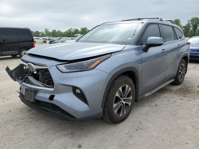 5TDGZRAH5NS136965 - 2022 TOYOTA HIGHLANDER XLE Mavi foto 1