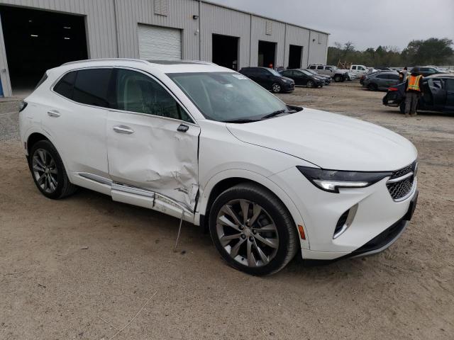 LRBFZSR44MD105963 - 2021 BUICK ENVISION AVENIR WHITE photo 4