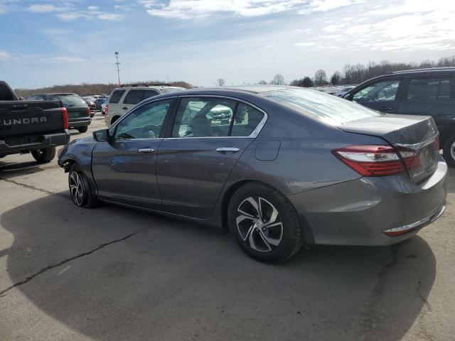 1HGCR2F37HA128677 - 2017 HONDA ACCORD LX GRAY photo 2