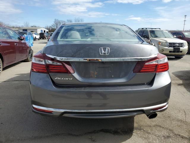 1HGCR2F37HA128677 - 2017 HONDA ACCORD LX GRAY photo 6