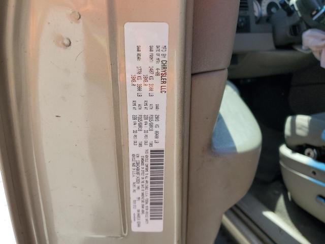 1D8HD48K08F143920 - 2008 DODGE DURANGO SLT GOLD photo 12