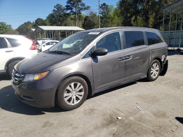 5FNRL5H65EB084572 - 2014 HONDA ODYSSEY EXL GRAY photo 1