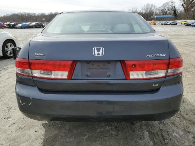 1HGCM56384A092637 - 2004 HONDA ACCORD LX BLUE photo 6