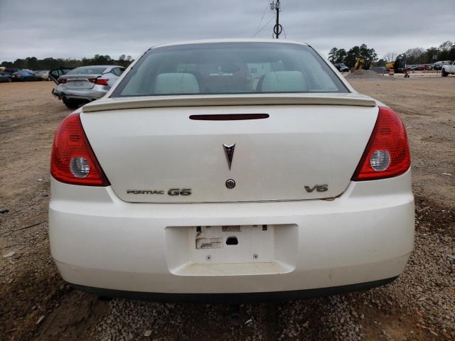 1G2ZG57N684263345 - 2008 PONTIAC G6 BASE WHITE photo 6