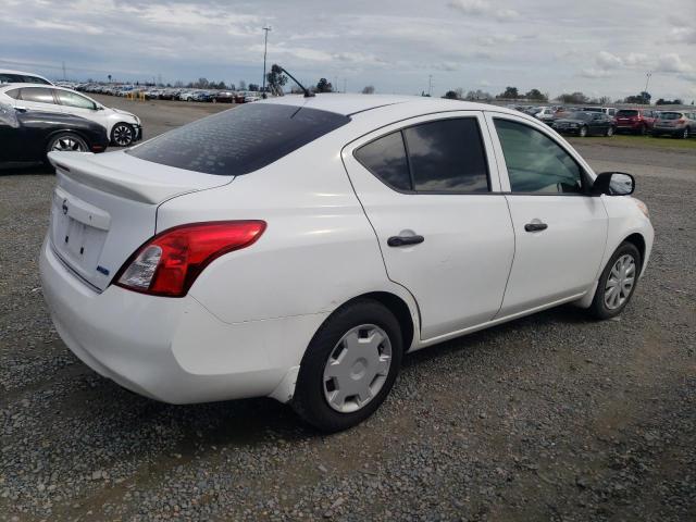 3N1CN7AP0EL861209 - 2014 NISSAN VERSA S WHITE photo 3