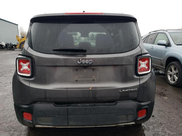 ZACCJADT4GPD96829 - 2016 JEEP RENEGADE LIMITED GRAY photo 6