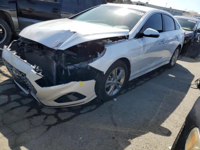 5NPE34AF4KH736453 - 2019 HYUNDAI SONATA LIMITED WHITE photo 1