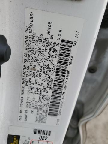 5TEJU62N67Z345029 - 2007 TOYOTA TACOMA DOUBLE CAB PRERUNNER WHITE photo 12