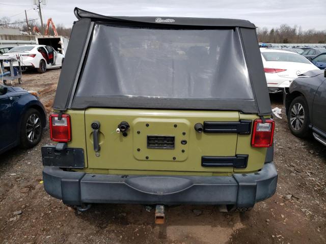 1C4AJWAG7DL586412 - 2013 JEEP WRANGLER SPORT GREEN photo 6