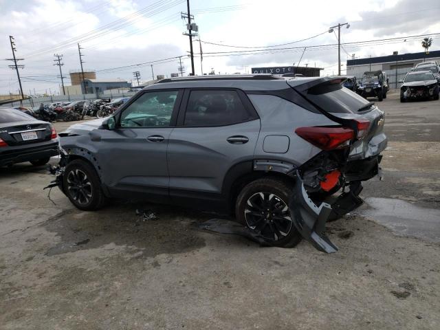 KL79MPSL7NB055629 - 2022 CHEVROLET TRAILBLAZE LT GRAY photo 2