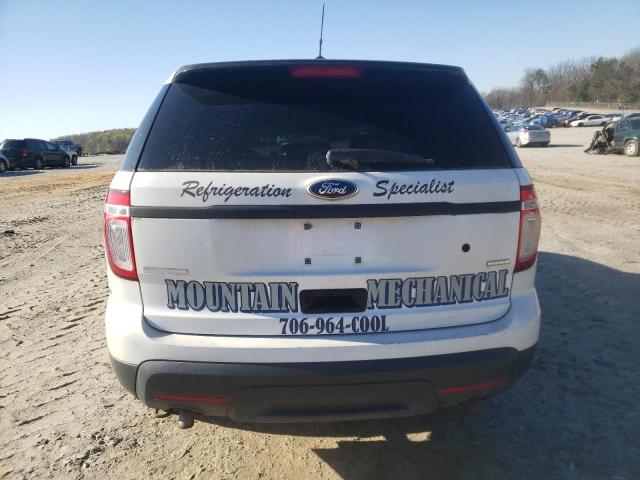1FM5K8AR6DGA33962 - 2013 FORD EXPLORER POLICE INTERCEPTOR WHITE photo 6