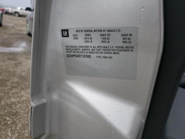 2G2WP552871167965 - 2007 PONTIAC GRAND PRIX 银色 照片 12