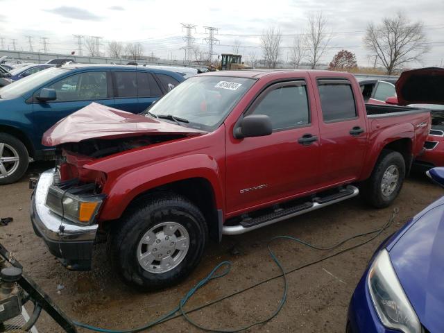 1GTDT136258195378 - 2005 GMC CANYON RED photo 1