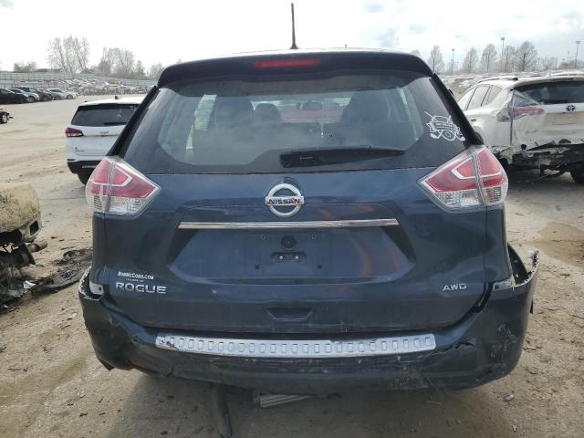 KNMAT2MV5GP612998 - 2016 NISSAN ROGUE S BLUE photo 6