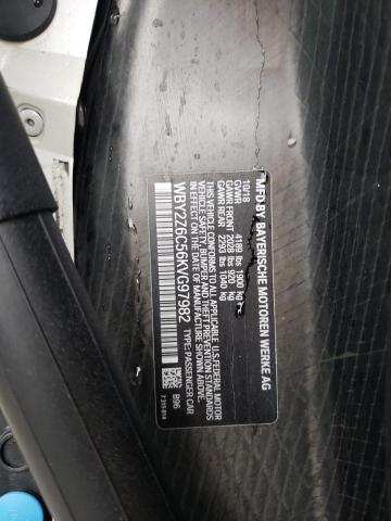 WBY2Z6C56KVG97982 - 2019 BMW I8 WHITE photo 12