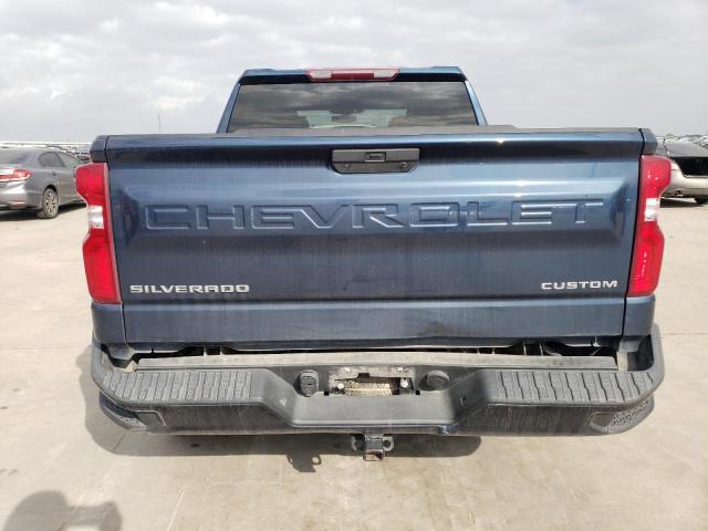 3GCPWBEK9MG320549 - 2021 CHEVROLET SILVERADO C1500 CUSTOM BLUE photo 6