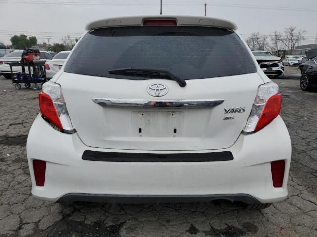 JTDKTUD37CD507471 - 2012 TOYOTA YARIS WHITE photo 6