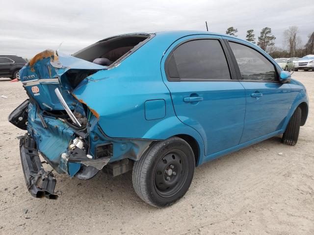 KL1TD56E49B344070 - 2009 CHEVROLET AVEO LS BLUE photo 3