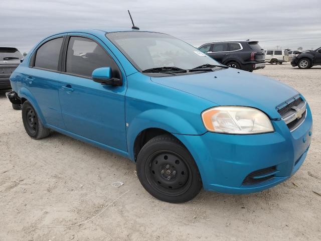 KL1TD56E49B344070 - 2009 CHEVROLET AVEO LS BLUE photo 4