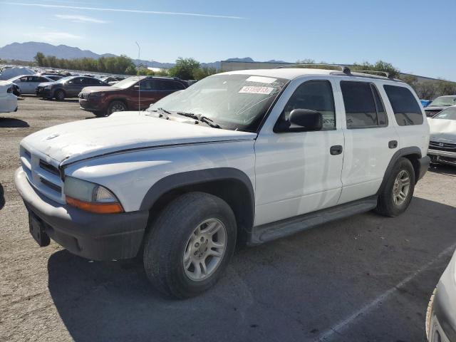 1D4HR38N63F534246 - 2003 DODGE DURANGO SPORT WHITE photo 1