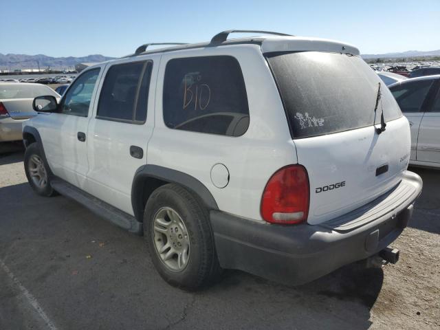 1D4HR38N63F534246 - 2003 DODGE DURANGO SPORT WHITE photo 2