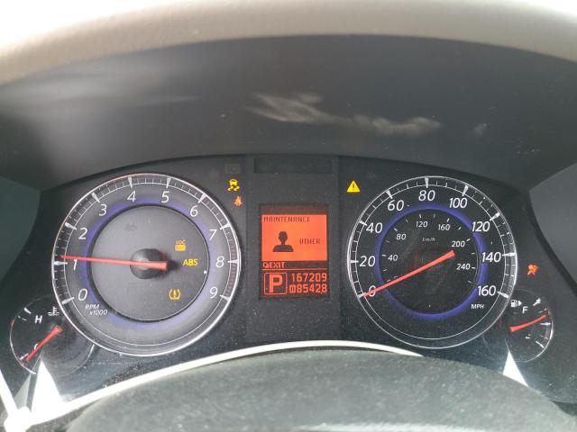 JNKAJ09E78M304901 - 2008 INFINITI EX35 BASE Արծաթագույն լուսանկար 9