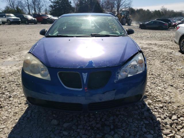 1G2ZG58B774109827 - 2007 PONTIAC G6 BASE BLUE photo 5