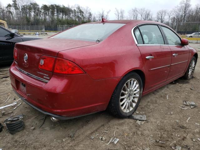 1G4HF57949U136992 - 2009 BUICK LUCERNE SUPER SERIES RED photo 3