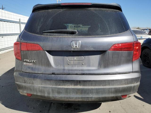 5FNYF5H15JB007850 - 2018 HONDA PILOT LX GRAY photo 6