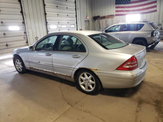 WDBRF61J92F150591 - 2002 MERCEDES-BENZ C 240 SILVER photo 2