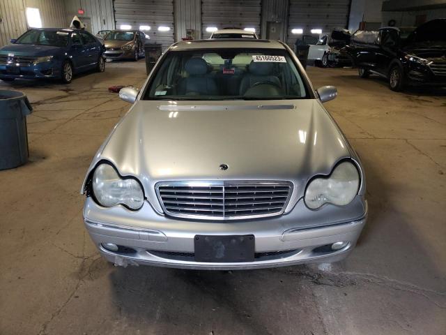 WDBRF61J92F150591 - 2002 MERCEDES-BENZ C 240 SILVER photo 5