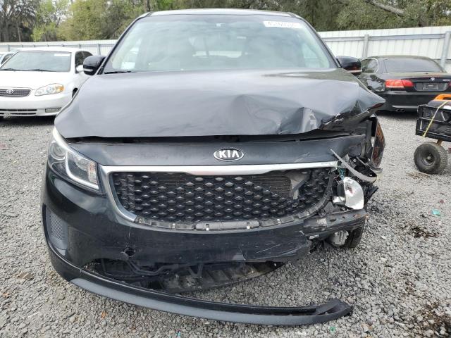 KNDMB5C16H6229496 - 2017 KIA SEDONA LX BLACK photo 5