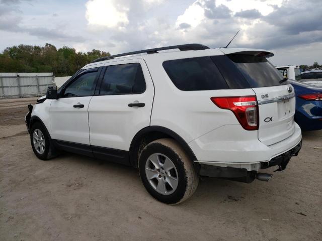 1FM5K7B84EGA58215 - 2014 FORD EXPLORER WHITE photo 2